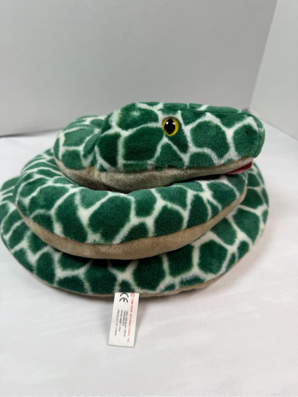 Vintage K & M Snake Stuffed Animal See Note
